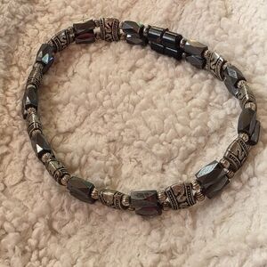 Magnetic Hematite Anklet